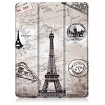 Smart Funda iPad Air 10.9" (2020) Retro Eiffel Tower con soporte para stylus