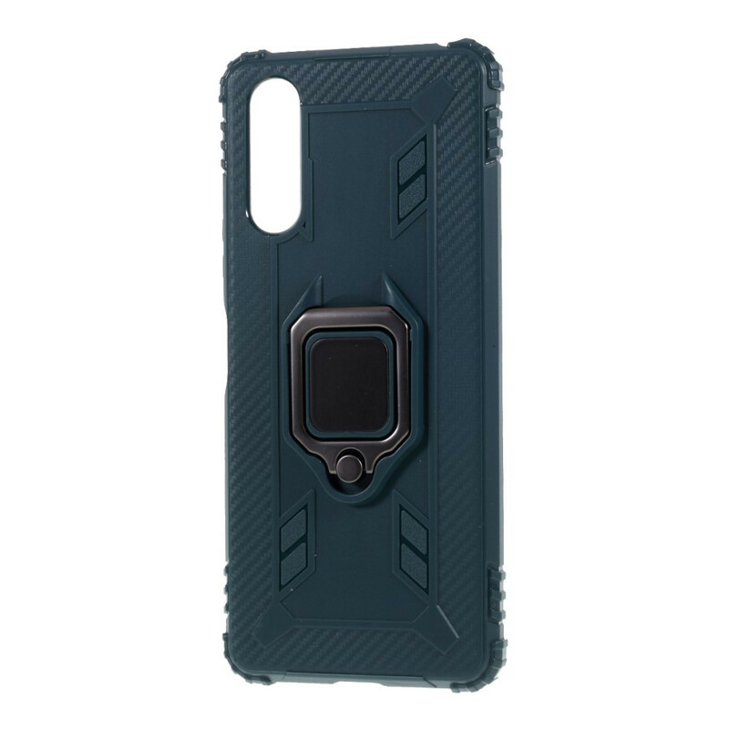 Funda de fibra de carbono y anillo del Sony Xperia 10 II