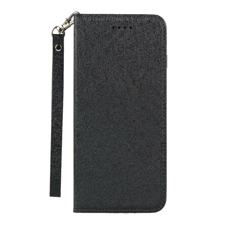 Funda Flip Cover Sony Xperia 10 II estilo cuero suave con colgante