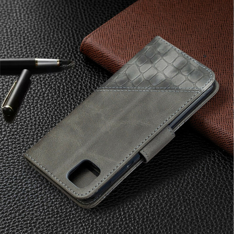 Funda clásica de piel de cocodrilo para el Huawei Y5p