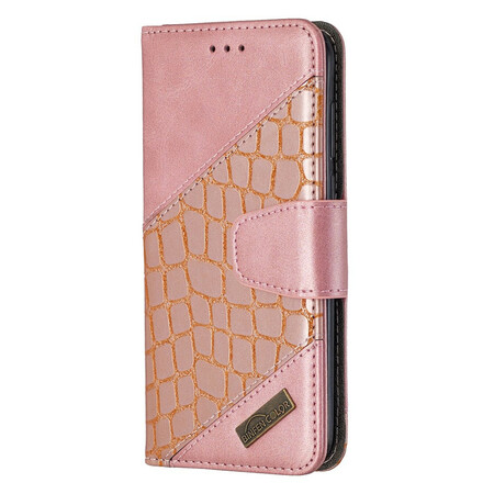 Funda clásica de piel de cocodrilo para el Huawei Y5p