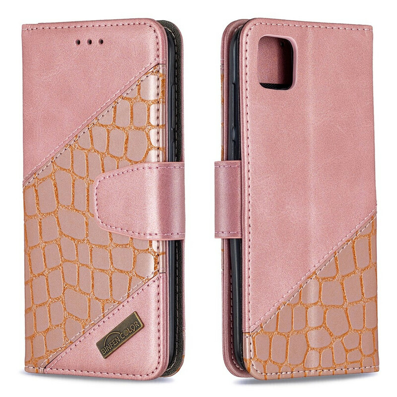 Funda clásica de piel de cocodrilo para el Huawei Y5p