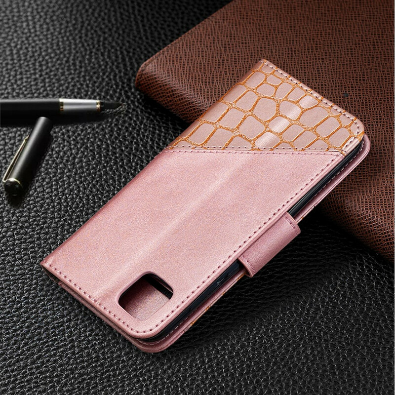 Funda clásica de piel de cocodrilo para el Huawei Y5p