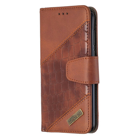 Funda clásica de piel de cocodrilo para el Huawei Y5p