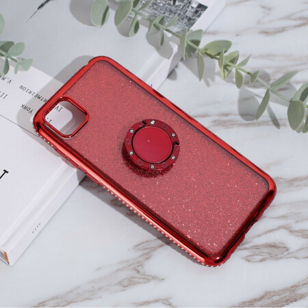 Funda Huawei Y5p Anillo de purpurina y diamantes