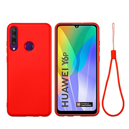 Funda de silicona con colgante para el Huawei Y6p Liquid