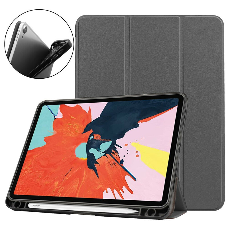 Smart Funda iPad Air 10.9" (2020) Funda de cuero estilo lichi con stylus