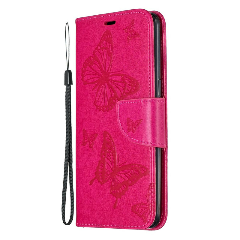 Funda Samsung Galaxy A10s Las mariposas en vuelo con colgante