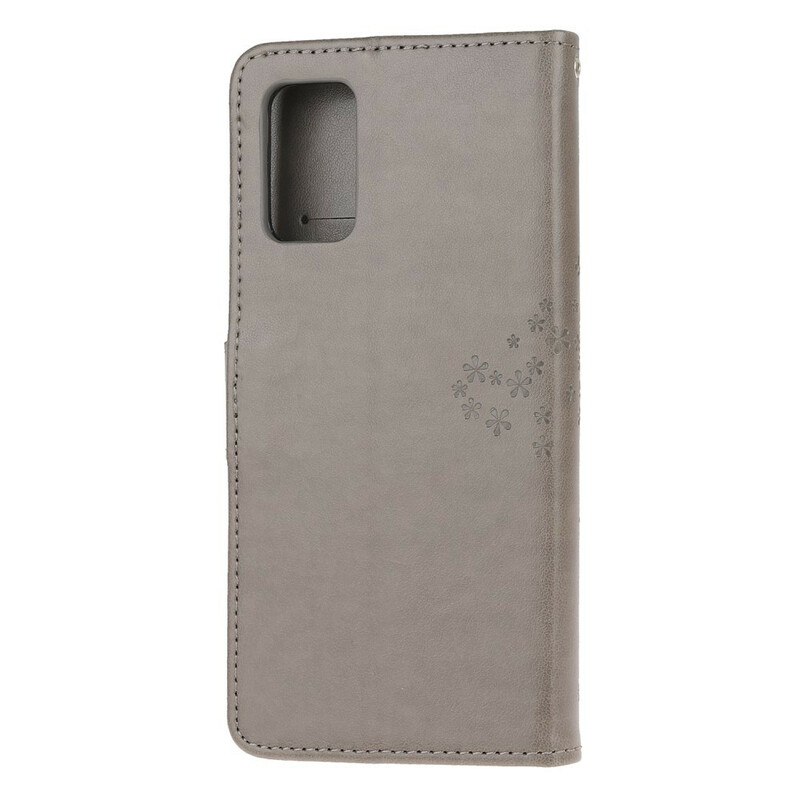 Funda Samsung Galaxy S20 FE Árbol y búhos con colgante