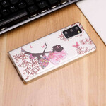 Funda transparente de hada floral para Samsung Galaxy Note 20