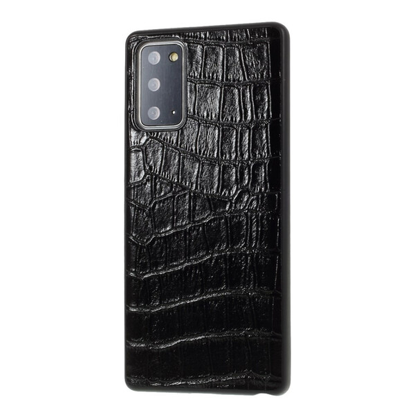 Funda de cuero genuino Samsung Galaxy Note 20 con textura de cocodrilo