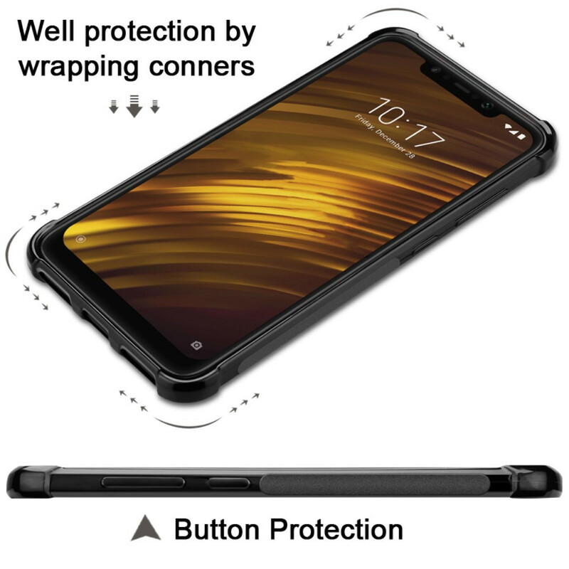 Samsung Galaxy A10s IMAK Vega Series Funda de fibra de carbono cepillada