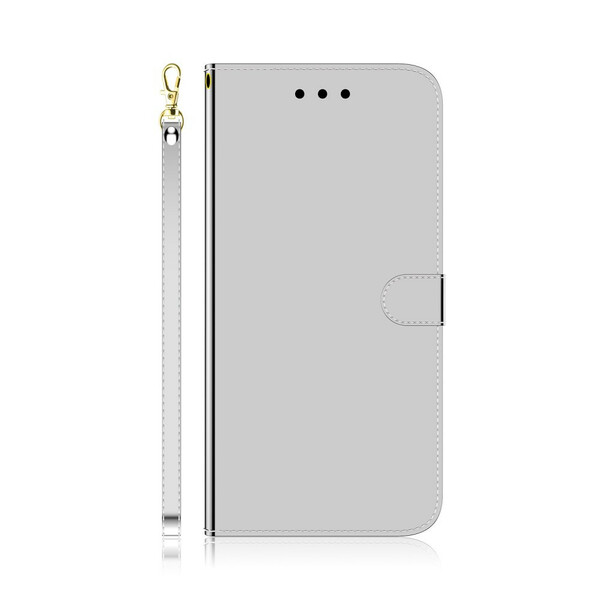 Funda de piel de imitación de Samsung Galaxy A10s con tapa de espejo