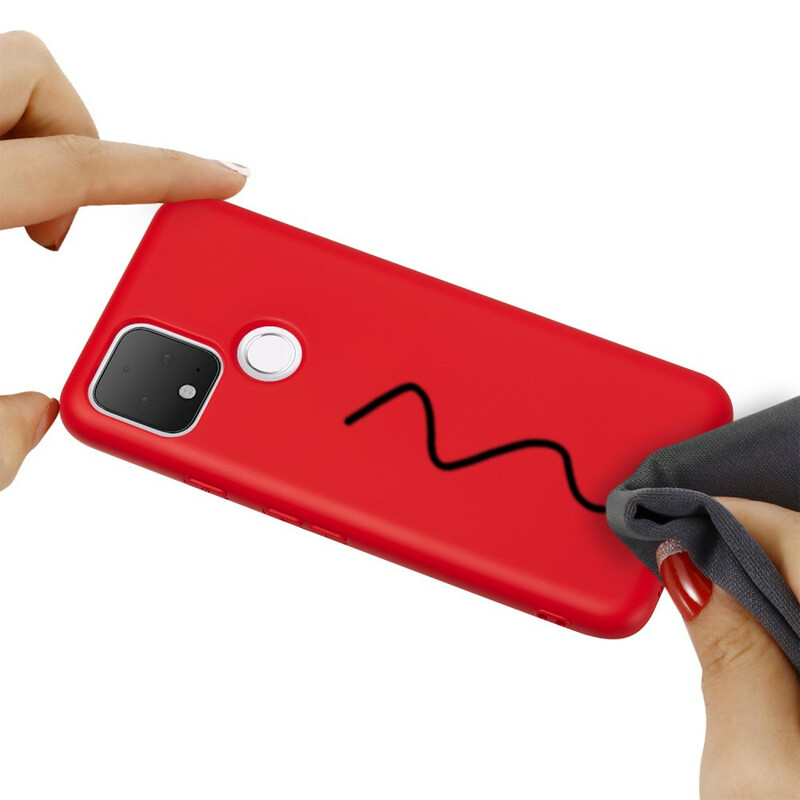 Funda del Google Pixel 5 con diseño de silicona líquida