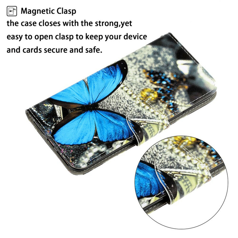 Funda Samsung Galaxy Note 20 Ultra con colgante de mariposa
