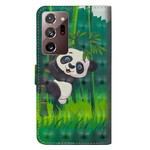 Funda de bambú y panda para el Samsung Galaxy Note 20 Ultra