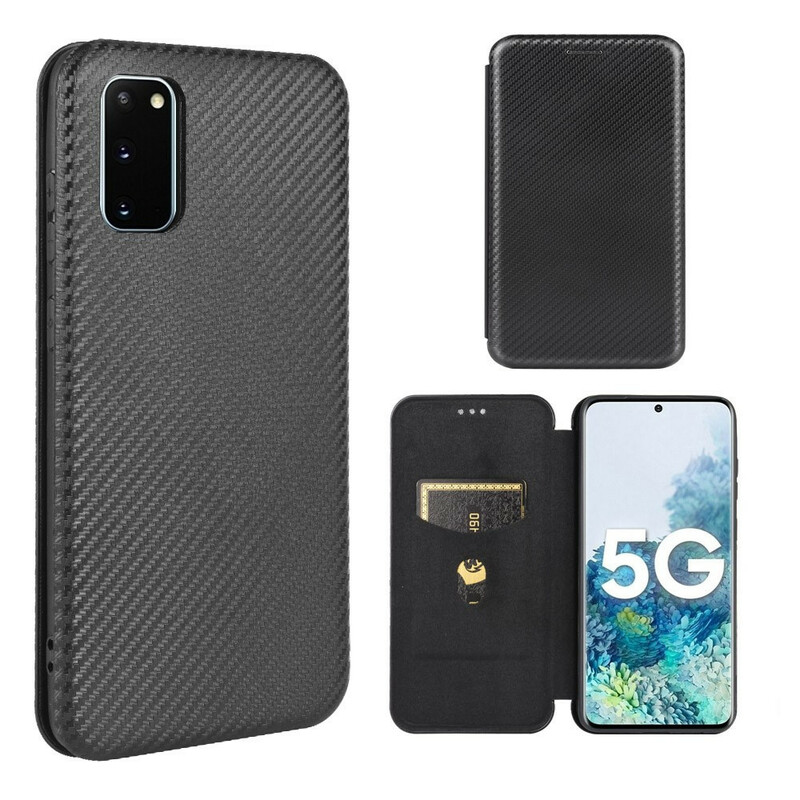 Flip Cover Samsung Galaxy S20 FE Fibra de Carbono