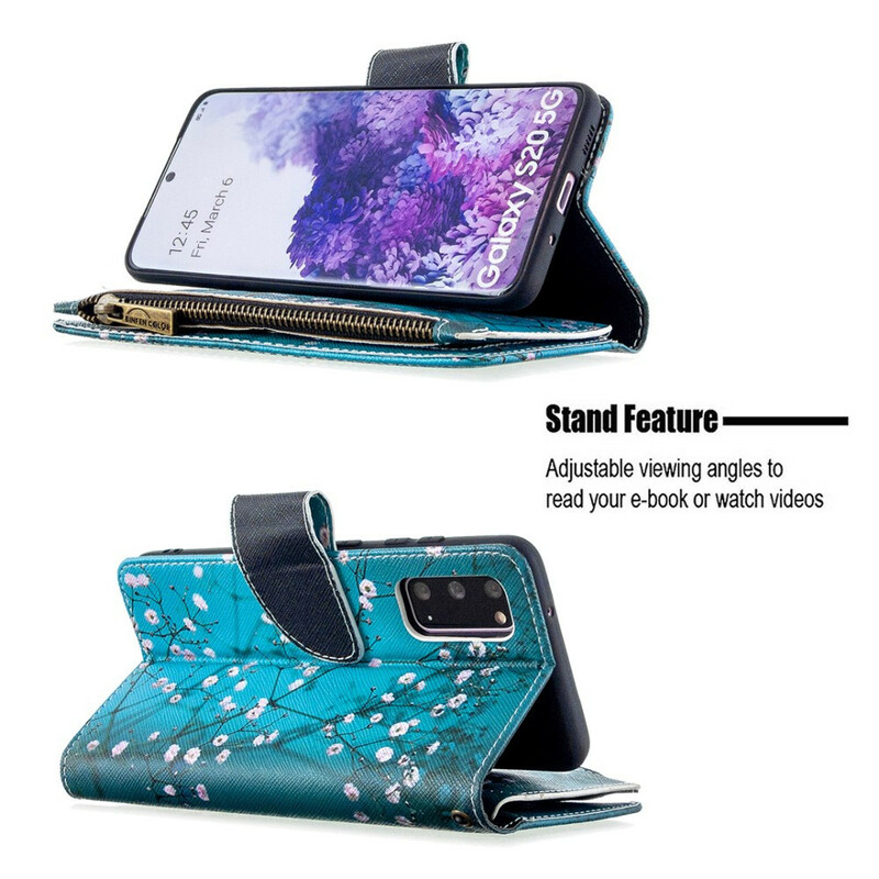 Funda Samsung Galaxy S20 con bolsillo de cremallera