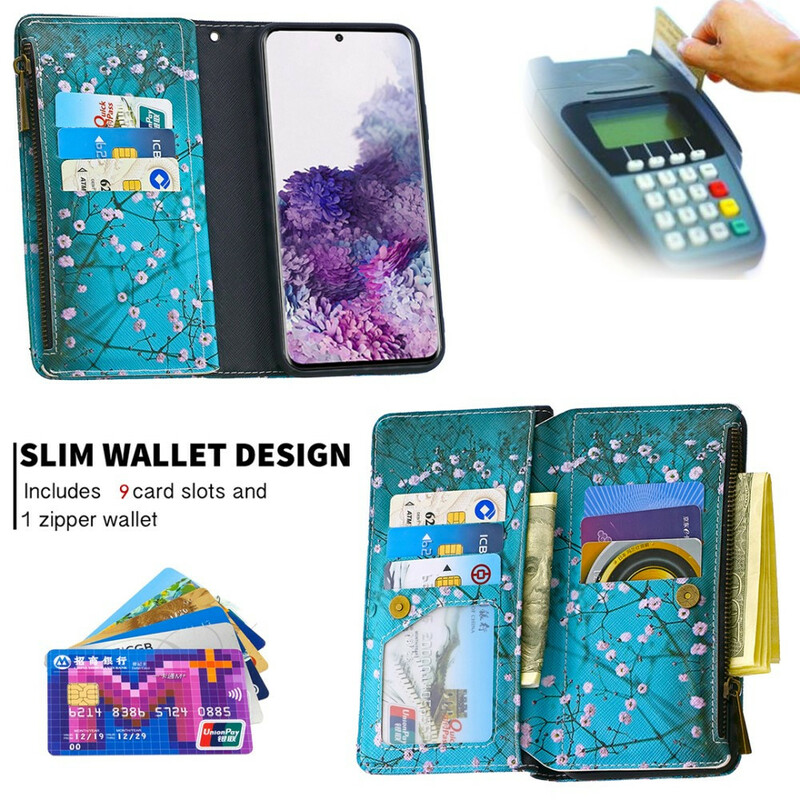 Funda Samsung Galaxy S20 con bolsillo de cremallera