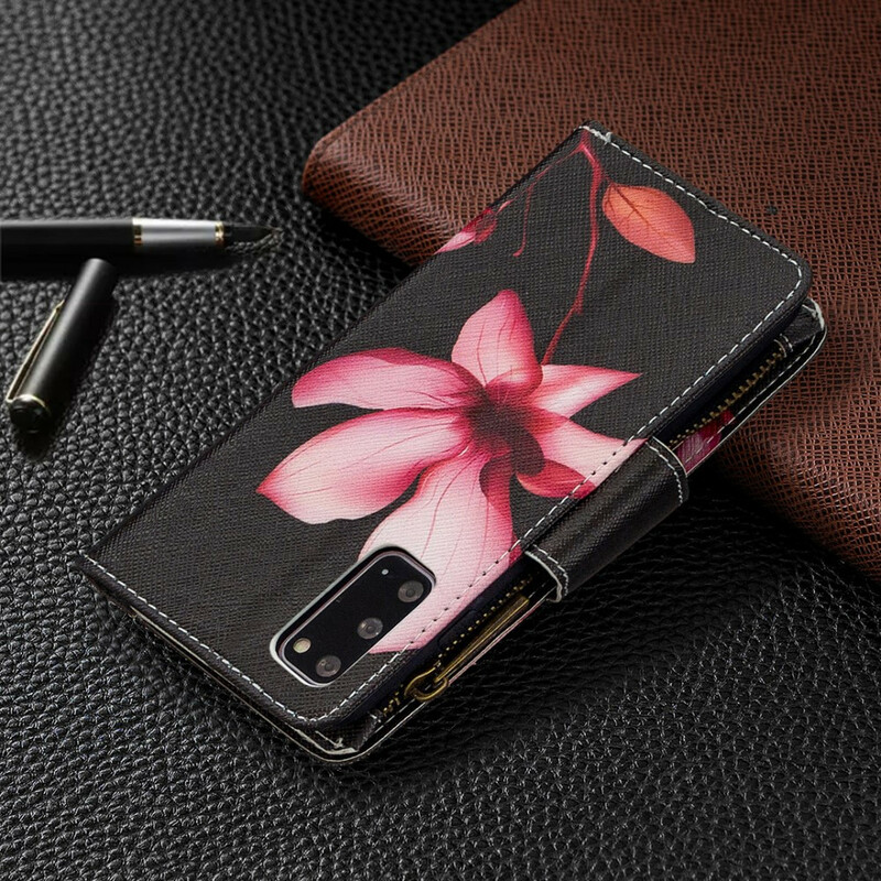 Samsung Galaxy S20 Flor de bolsillo con cremallera