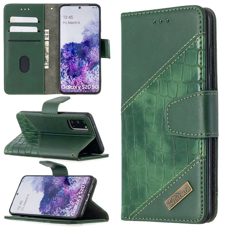 Funda de piel de cocodrilo para Samsung Galaxy S20 Classic