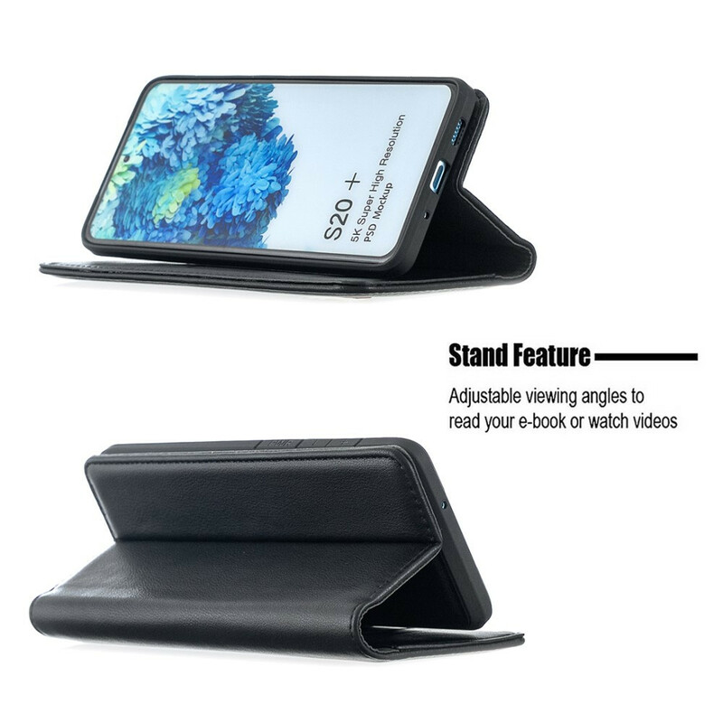 Flip Cover Samsung Galaxy S20 Plus Funda desmontable de cuero genuino