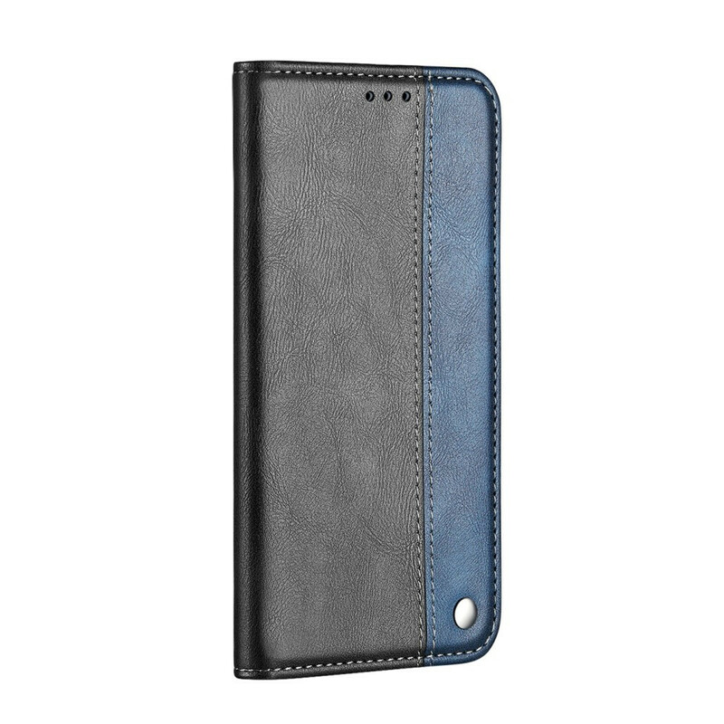 Funda abatible Samsung Galaxy S20 Ultra Efecto Cuero de dos tonos