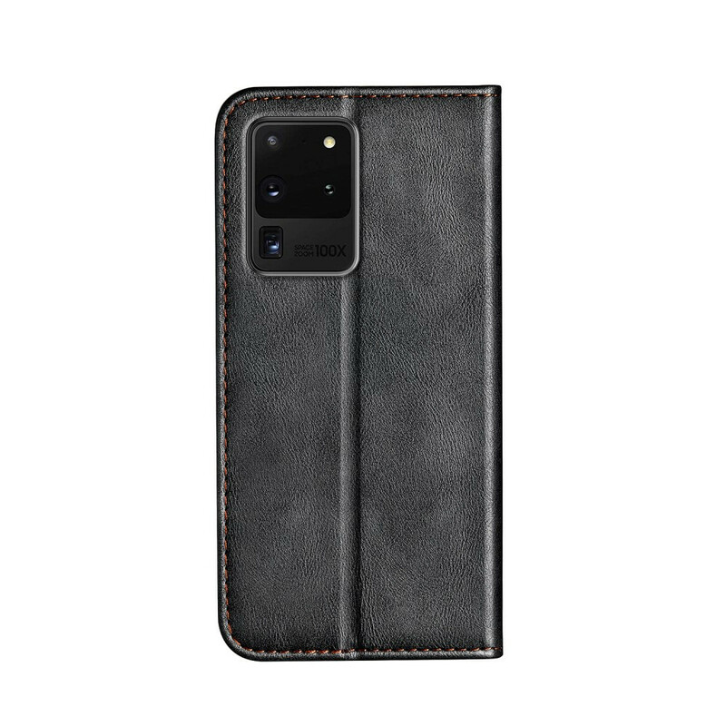 Funda abatible Samsung Galaxy S20 Ultra Efecto Cuero de dos tonos