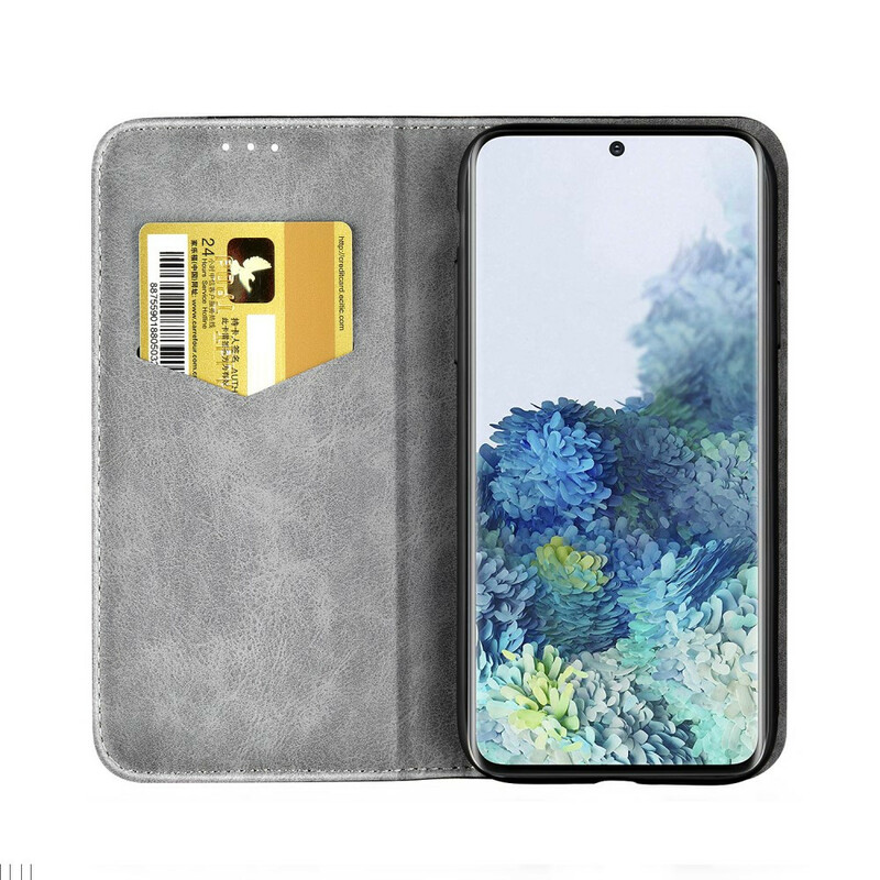 Funda abatible Samsung Galaxy S20 Ultra Efecto Cuero de dos tonos