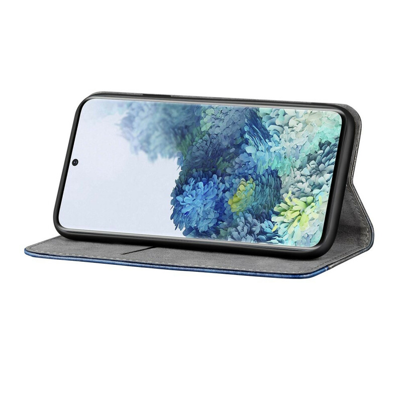 Funda abatible Samsung Galaxy S20 Ultra Efecto Cuero de dos tonos
