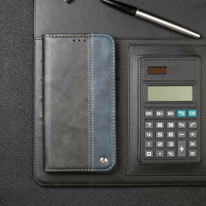 Funda abatible Samsung Galaxy S20 Ultra Efecto Cuero de dos tonos