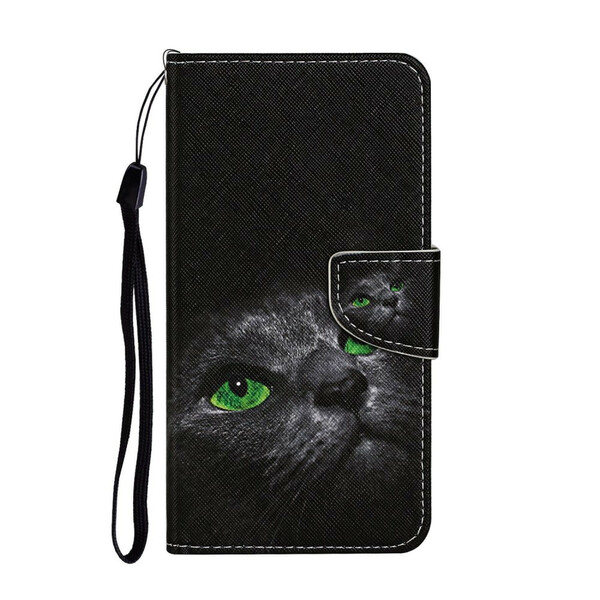 Funda Samsung Galaxy S20 Ultra Ojos Verdes Gato con Colgante