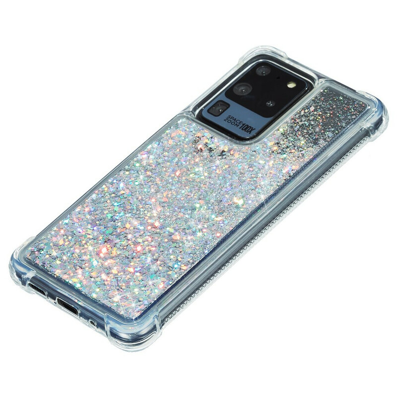 Funda reforzada con purpurina del Samsung Galaxy S20 Plus