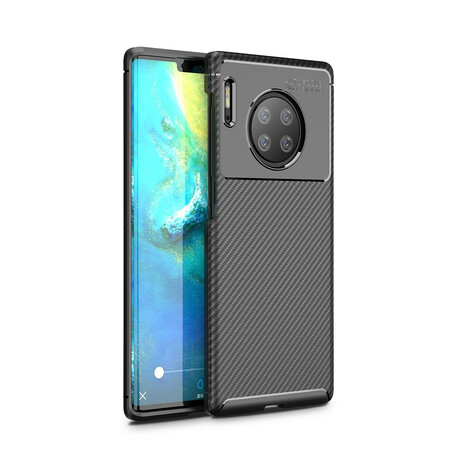 Funda Huawei Mate 30 Pro Textura Flexible de Fibra de Carbono