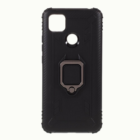 Funda de fibra de carbono estilo anillo para el Xiaomi Redmi 9C