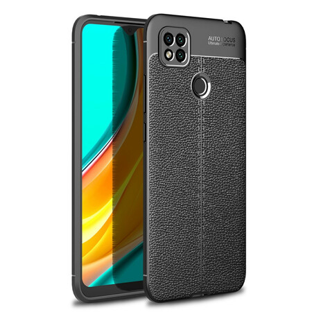 Xiaomi Redmi 9C Funda de cuero Litchi doble línea