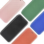 Flip Cover Xiaomi Redmi 9C Silicona Color Carbono
