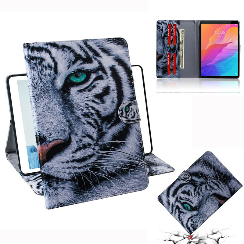 Funda de cabeza de tigre para el Huawei MatePad T 8