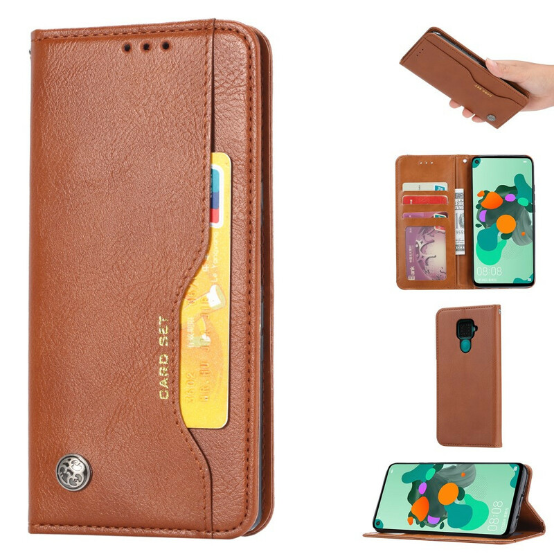 Funda Flip Cover Xiaomi Redmi Note 9 Leatherette Card Funda