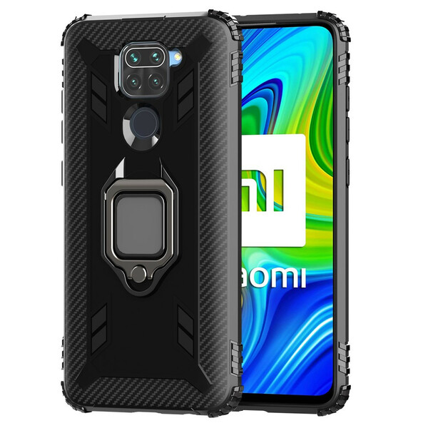 Funda de fibra de carbono y anillo del Xiaomi Redmi Note 9