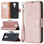 Funda Xiaomi Redmi Note 9 solapa oblicua lichi Funda Xiaomi Redmi Note 9 solapa oblicua lichi