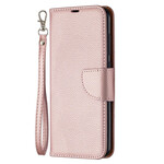 Funda Xiaomi Redmi Note 9 solapa oblicua lichi Funda Xiaomi Redmi Note 9 solapa oblicua lichi