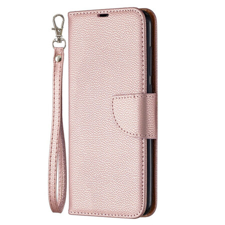 Funda Xiaomi Redmi Note 9 solapa oblicua lichi