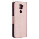 Funda Xiaomi Redmi Note 9 solapa oblicua lichi Funda Xiaomi Redmi Note 9 solapa oblicua lichi