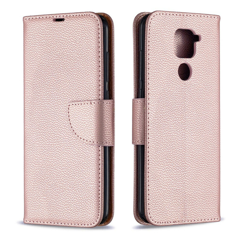 Funda Xiaomi Redmi Note 9 solapa oblicua lichi Funda Xiaomi Redmi Note 9 solapa oblicua lichi