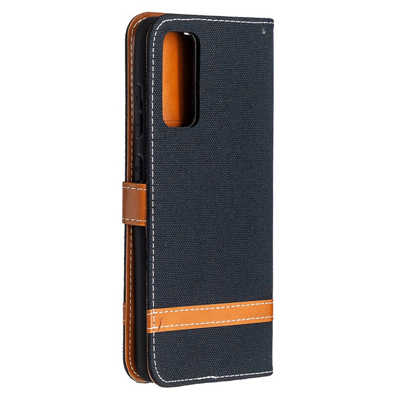 Funda con colgante de tela y cuero para el Samsung Galaxy S20 FE