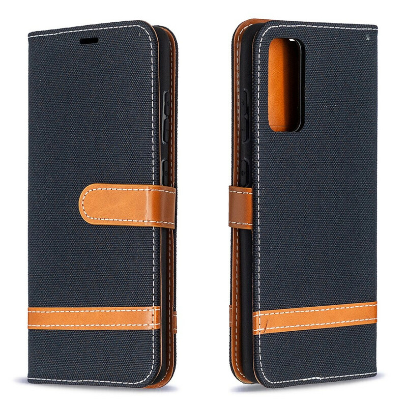 Funda con colgante de tela y cuero para el Samsung Galaxy S20 FE