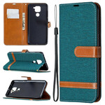 Funda de tela y efecto cuero para el Xiaomi redmi Note 9