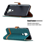 Funda de tela y efecto cuero para el Xiaomi redmi Note 9
