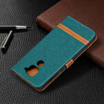 Funda de tela y efecto cuero para el Xiaomi redmi Note 9